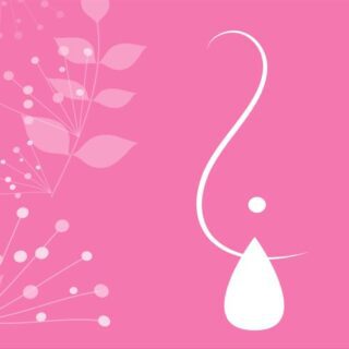 رسمة بسيطة لثدي امرأة وتنزل منه قطرة حليب دلالة على هرمون البرولاكتين المنتج للحليب