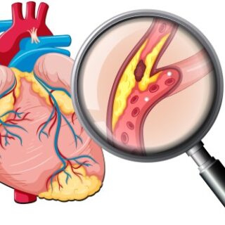 رسم توضيحي لشريان مسدود ضمن القلب