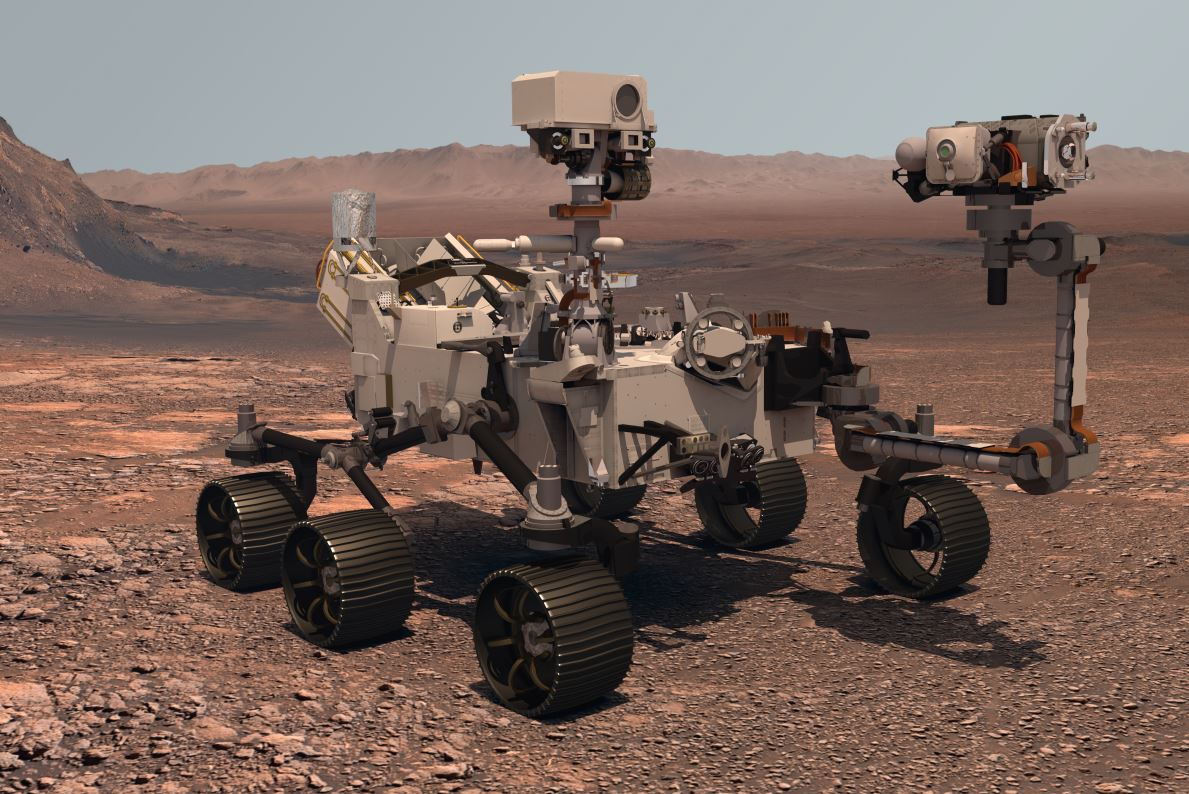 المركبة الفضائية بيرسيفيرانس على سطح المريخ