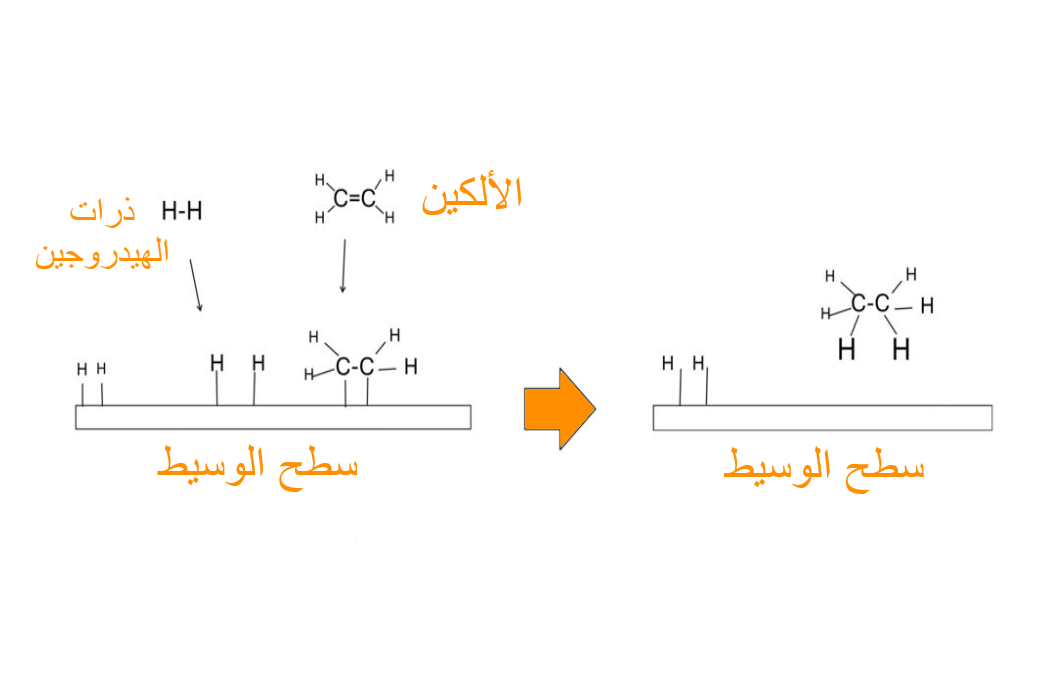 المعادلة الكيميائية لهدرجة الزيوت النباتية