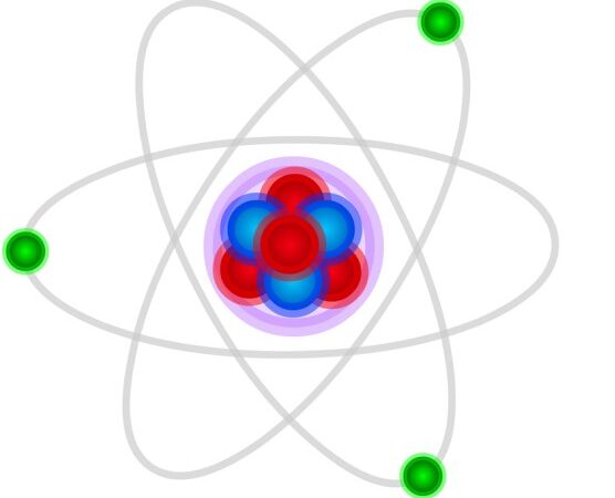 رسم توضيحي لنموذج الذرة