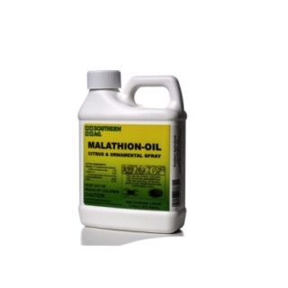 علبة بلاستيكية مكتوب عليها بالإنكليزي Malathion