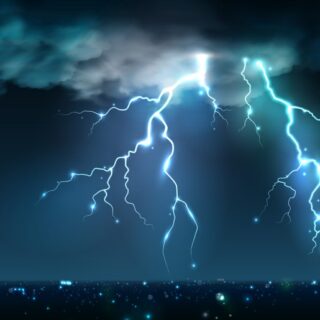 ظاهرة البرق في السماء