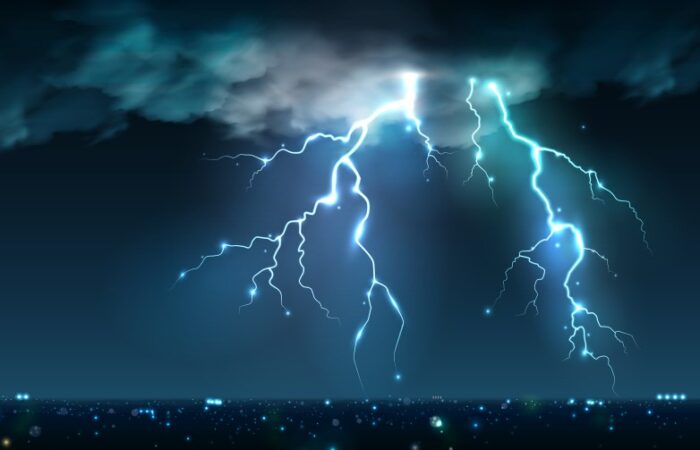 ظاهرة البرق في السماء