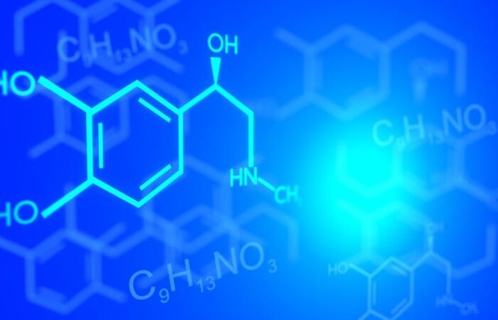 الصيغة الكيميائية لهرمون الأدرينالين