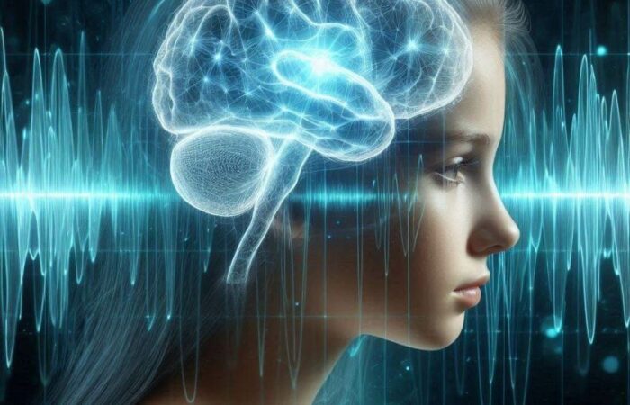 رسم ثلاثي الأبعاد لدماغ فتاة