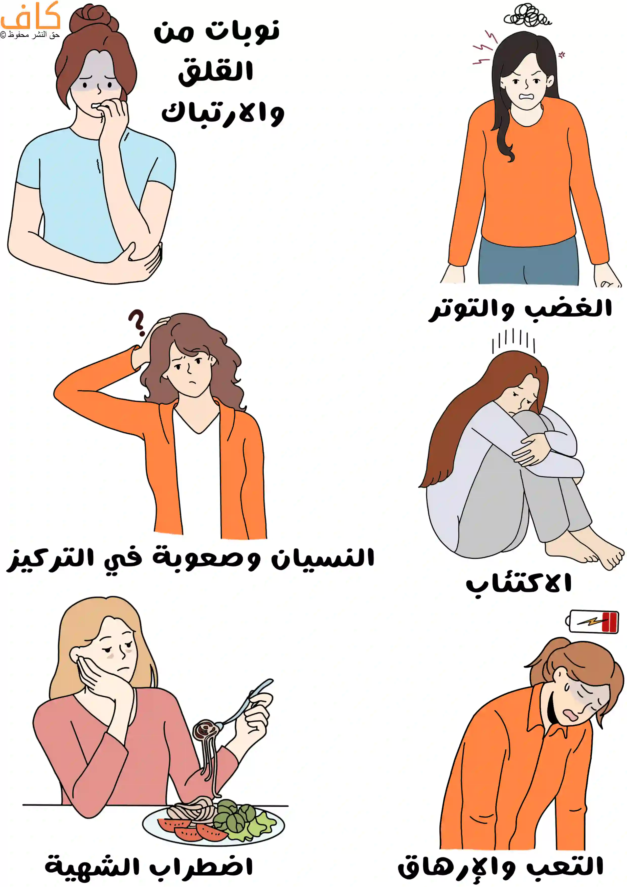 الأعراض النفسية لاضطراب ماقبل الطمث الاكتئابي